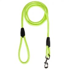 Reflective Dog Leash, Nylon Rope Braided Heavy Duty Dog Training Leash Green