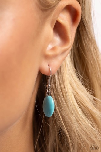 Paparazzi Picturesque Pairing Blue 💙 HEART Turquoise Stone Necklace - Picture 4 of 5