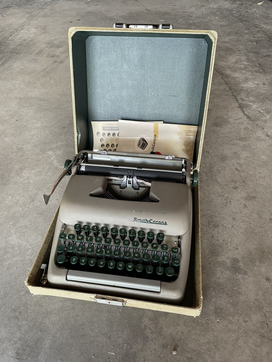 Vintage 1954 Smith - Corona Sterling Manual Typewriter Smith