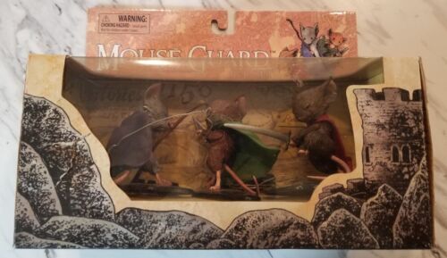 Mouse Guard PVC Figure Set Kenzie Saxon Lieam (Displayed Only Lieam BrokenBlade) - Picture 1 of 7