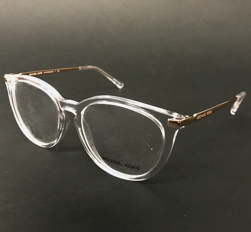 Michael Kors Eyeglasses Frames MK 4074 Quintana 3050 Clear Gold Round 51-16-140 - 第 1/11 張圖片