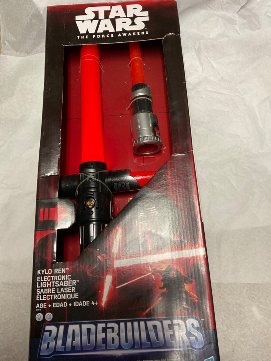 Star Wars The Force Awakens Bladebuilders Kylo Ren Electronic Lightsaber in  box