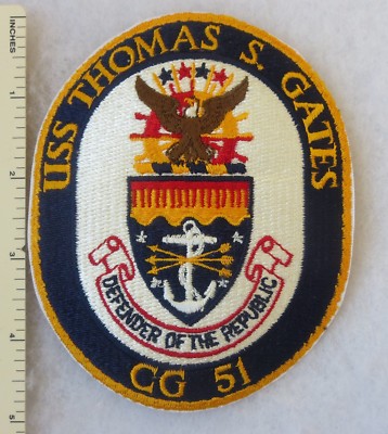 USS THOMAS S GATES CG-51 US NAVY SHIP PATCH Vintage ORIGINAL