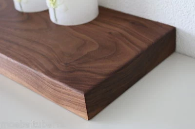 Wandboard Nussbaum Massiv Holz Board Regal Steckboard Regalbrett NEU au. auf Maß - Bild 1 von 4