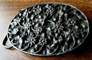 bergamot brass works belt buckle 1974