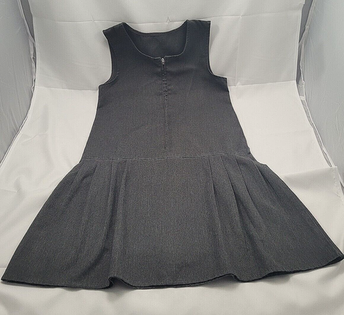 Girls Grey Uniform Pinafore 8-9 years - Picture 2 of 5