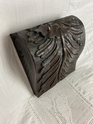 Large Antique C19th Carved Oak Corbel.                                   #5633/9