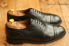 Trickers Black Leather Oxford Brogue Shoes Men's UK 8 US 9 EU 42