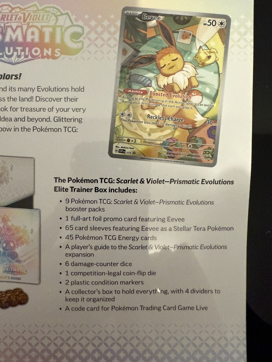 Pokemon TCG: Prismatic Evolutions Elite Trainer Box ETB