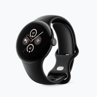 Google Pixel Watch 2 Matte Black, Sportarmband Obsidian Neu/OVP Bluetooth/WLAN