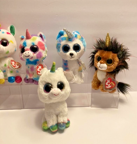 TY BEANIE BOOS 6" UNICORNS LOT RAMSEY PIXY GISELLE WISHFUL HARMONIE HELENA MWMT - Picture 3 of 4