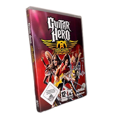 Neu Guitar Hero Aerosmith PC Spiel 2009 ActiVision Sealed redoctane Gitarren