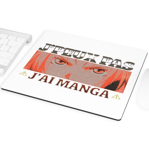 Tapis de Souris Blague J'Peux Pas J'ai Manga Edward Japon Anime Manga Classique - Photo 2/2