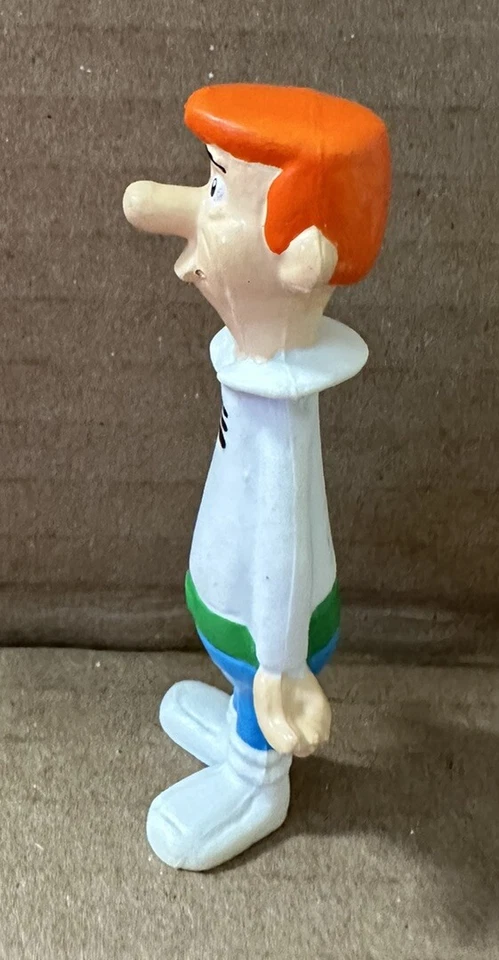 Boneco vintage GEORGE JETSON Hanna Barbera 2,5" aplausos topo de bolo brinquedo 1990 - Imagem 3 de 4