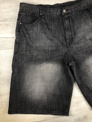 PJ Mark Jean Shorts Faded Black Denim Vintage Y2K 100% Cotton Men 44 (Actual 42) - Picture 5 of 22