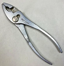 Vintage POWR-KRAFT Tools 84-4651 - 6-1/2" Slip Joint Pliers Tool USA powr-kraft
