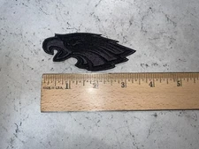Fully Embroidered BLACKOUT Philadelphia Eagles Patch Iron On and/or Sew On