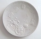 Frankoma 1st Issue 1972 Signers of the Declaration of Independence Plate signed