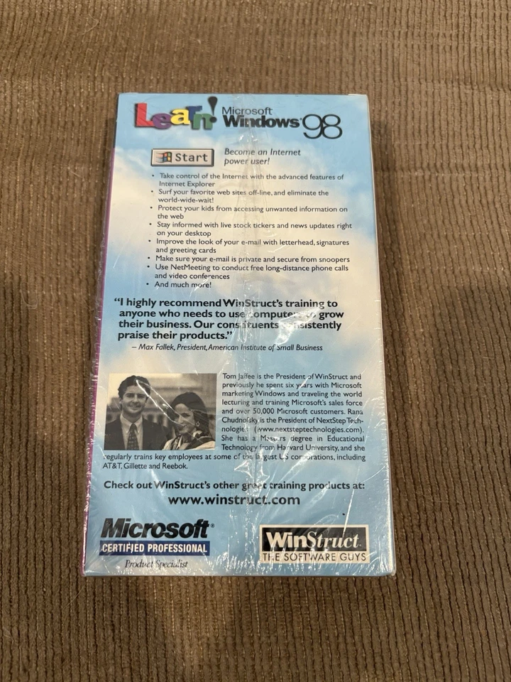 Learn Windows 98 Microsoft Advanced Internet &e-mail Sealed VHS - Image 2 of 2