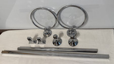 Bathroom Towel Holder Sets 2 Ring Style 2 bar style Towel Holder Silver Finish