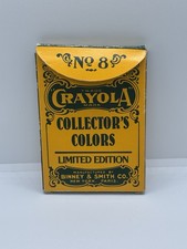 New Crayola Collector's Colors Limited Edition 8 Crayons 1991 Made In USA