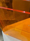 Acrylic Coffee Table 2 Tiers Modern Side Table End Desk Orange 31.5x15.8x15.8in — photo 4