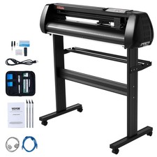 34-inch Vinyl Plotter Cutter w/ 400in Steel Roller Shaft Bluetooth USB Control