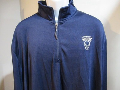 Howard University Bison 1/4 Zip Pullover Men's 2XL new with tags Free Ship
