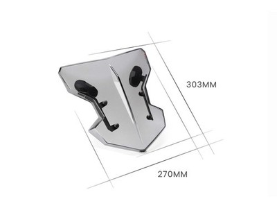 Puig Flankerscheibe Motorrad Windschild Windschutzscheibe für Suzuki GS 500 E (01-08)
