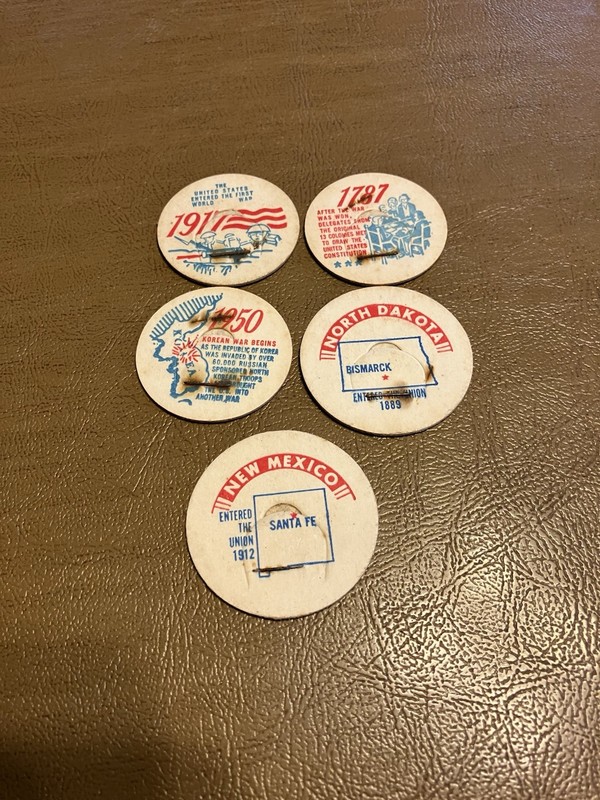 Lot of 5 Milk Caps