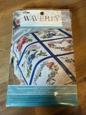 Bucilla Waverly Charmed Quilt Blocks 47771 Stamped Cross Stitch Set of 6 Sealed