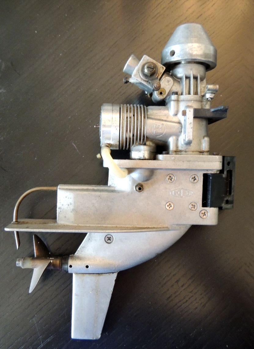 Vintage KB Outboard 7.5 & Lower Unit RC Boat K&B Gas Engine Motor With ...