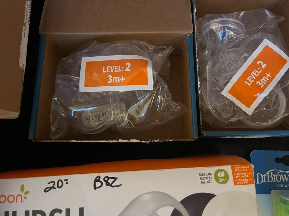 BRAND NEW-Dr Brown’s Nipples, Options+ Replacement Vents, Bottles And Nursh LOT - Image 3 of 4