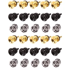 2 Count Instrument Strap Accessories Guitar Locks Belt Fixor Metal End Pins