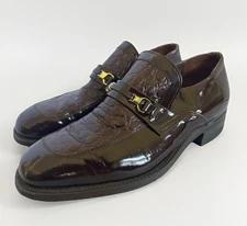 Mason Shoe Shoes Men's 7 D Leather Loafer Brown Dress Slip On Velvet eez