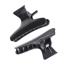 8Pcs Professional Hair Clips Black Salon Sectioning Clips