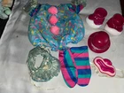 Vintage Cabbage Patch Kids/Doll Clothes 8pc Blue Clown Outfit (251)