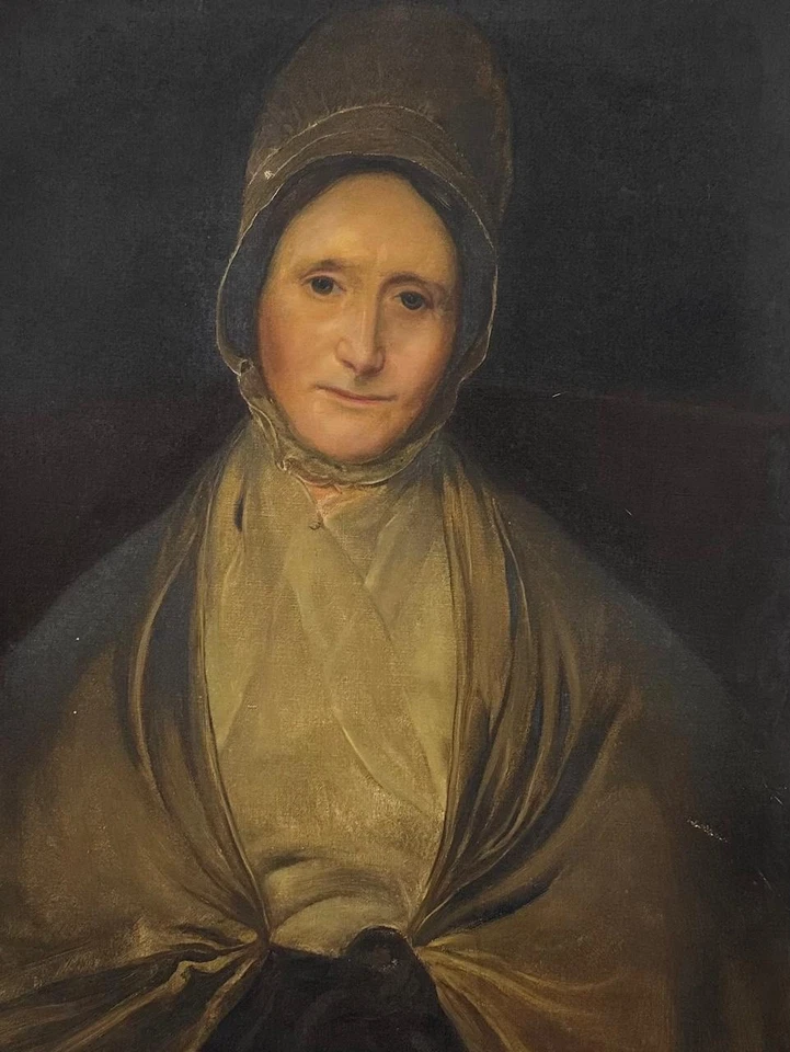 Antique Painting; Portrait Of A Lady , Oil On Canvas - Image 2 of 4