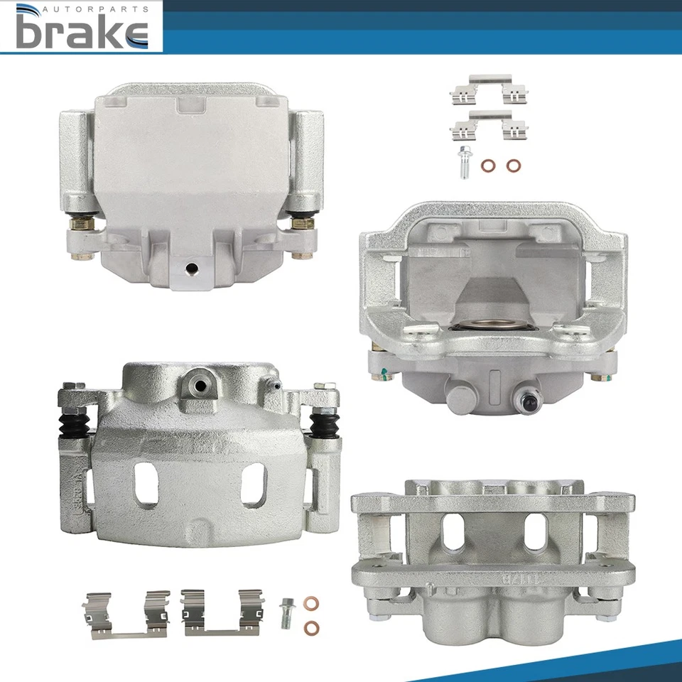 Juego de 2 pinzas de freno delanteras y traseras para Chevrolet Silverado 1500 2008-2018 Foto 2 de 4