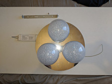 Round LED Flush Ceiling Light – Integrated 3-Light – Gold /Silver/Bronze Trim