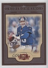 2008 Donruss Threads Pro Gridiron Kings Red Framed 3/100 Eli Manning #PGK-19 1l2