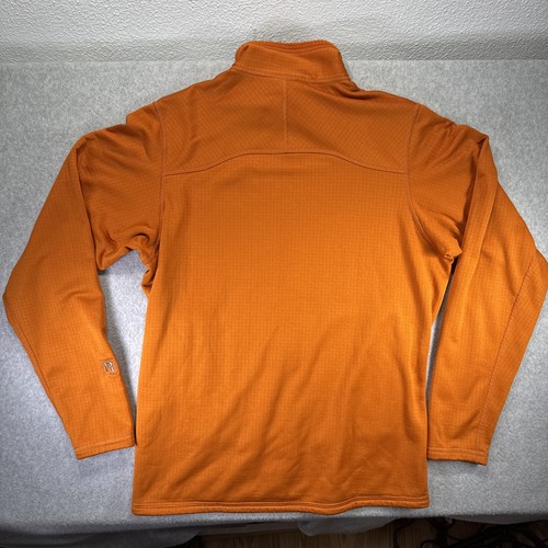 Patagonia R1 Fleece Pullover Jacket Mens M Orange Full Zip Waffle - Picture 8 of 9