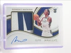 BENNEDICT MATHURIN 2022-23 IMMACULATE PREMIUM RPA ROOKIE RC AUTO 01/50 Q0234