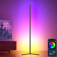 Smart LED Floor Light 125CM RGB Corner Mood Lamp Remote Colour DIY Changing APP