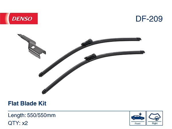 Denso Wischblatt Beifahrerseitig, Fahrerseitig U.A. FüR Land Rover, VW-image