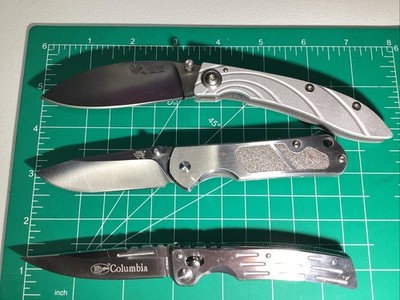 (3) Knife Deal SRM,Columbia, Linton No Boxes 