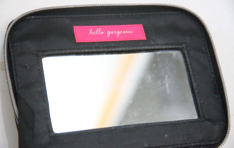 Bolsas de cosméticos de maquillaje Bare Minerals estuche tamaño viaje espejo hola precioso UU10 Foto 3 de 4