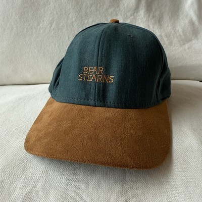 Bear Stearns Hat Green Vintage 1997 ABS Asset Backed Securities Suede Brim