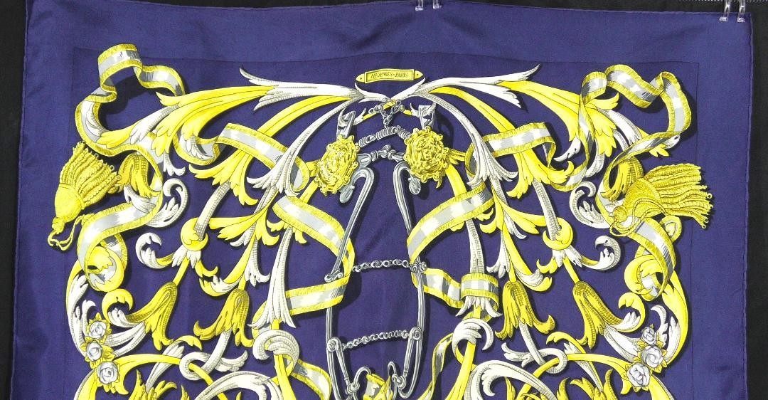 エルメス(HERMES) Le Mors A La Conetable Hermès Le Mors a La Conetable Framed Scarf | Maison George