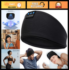 Bluetooth Sleep Headphones Headband - Wireless Earphones for Yoga, Travel, Insom